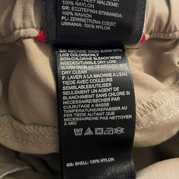 The North Face Belted Convertible Hiking Pants Men’s Large 35x 30.5 Khaki Nylon - Picture 10 of 10
